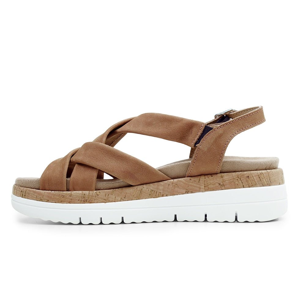 Minfot Remsandaler Sami Nubuck Tan