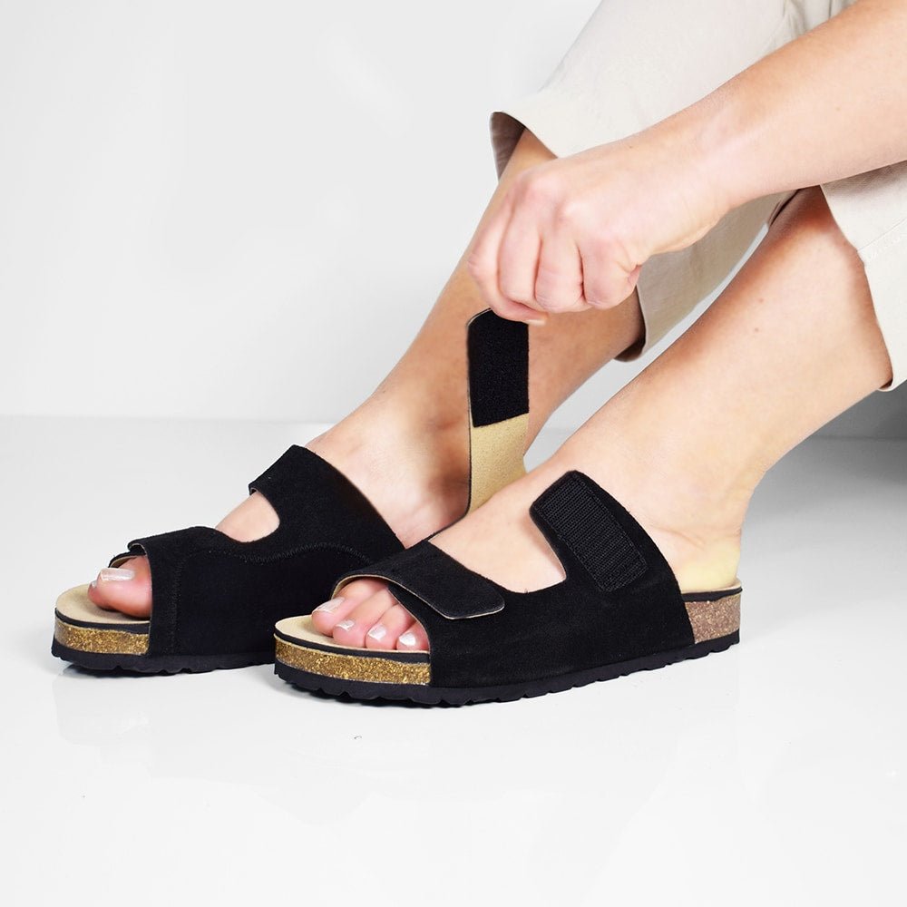 Minfot Hallux Valgus Sandaler Primo Soft Svart