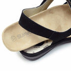 Suave Ekstra Bred Sandal Black Tenn