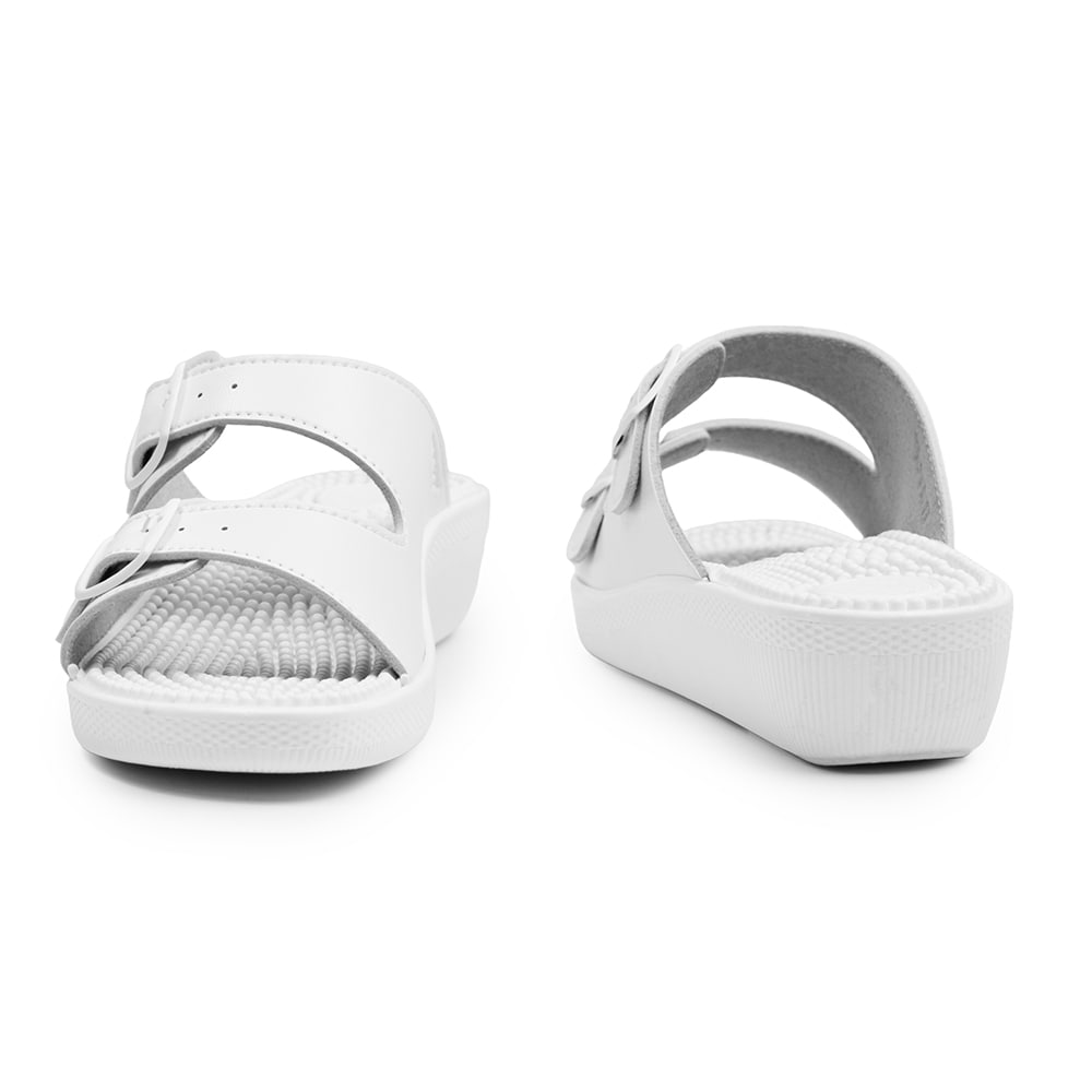 Minfot Massasje Sandaler Dame Hvit