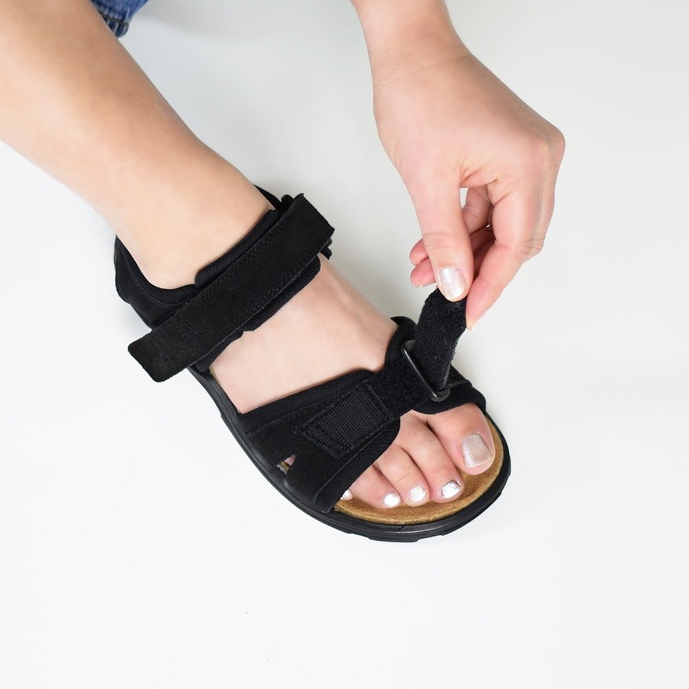 Produktbild 20 - Minfot Sandaler Flex Svart Mocka
