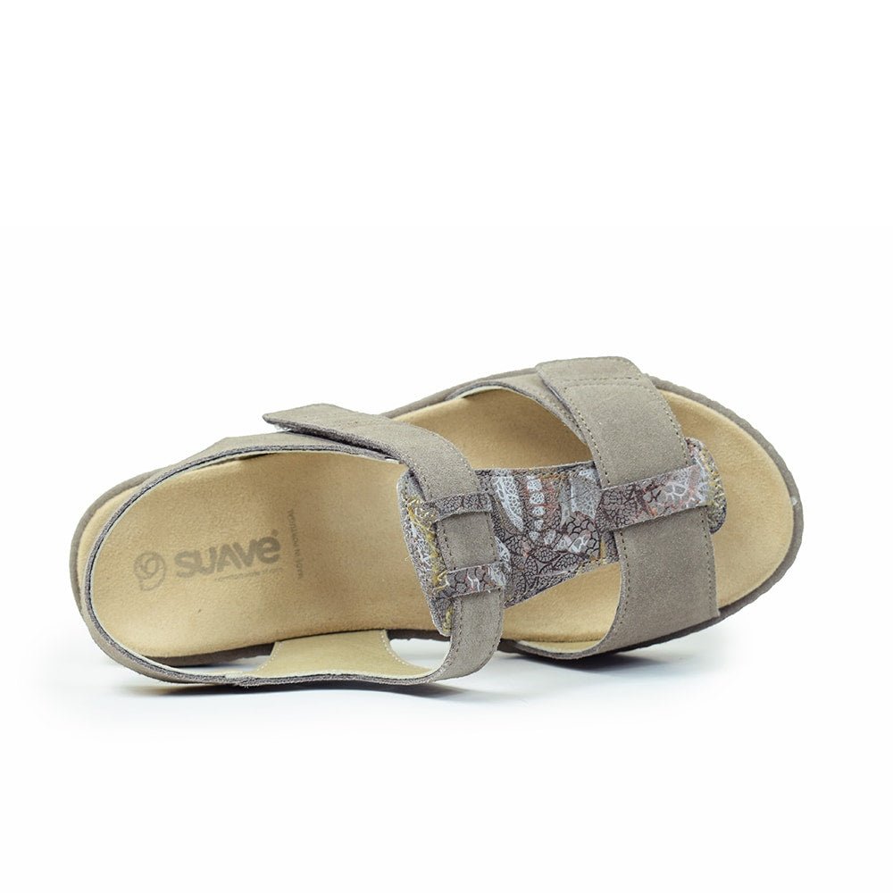 Suave Ekstra Bred Sandal Beige Tenn
