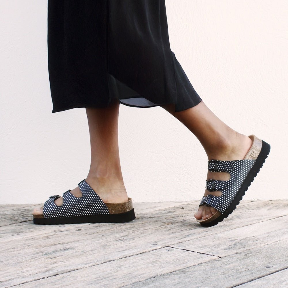 Minfot Dots Sandaler Dame Myk Bio Svart