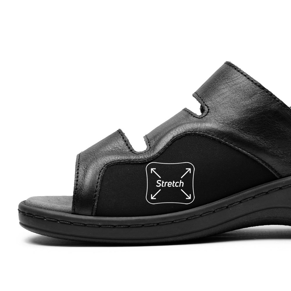 Produktbild 3 - Minfot Sandaler Hallux Valgus Dahlia Hælrem Svart