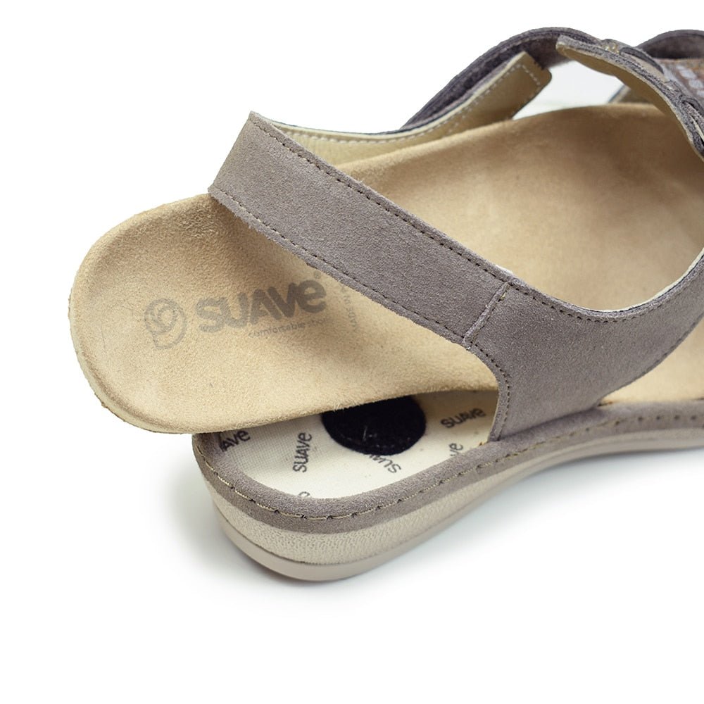 Suave Ekstra Bred Sandal Beige Tenn