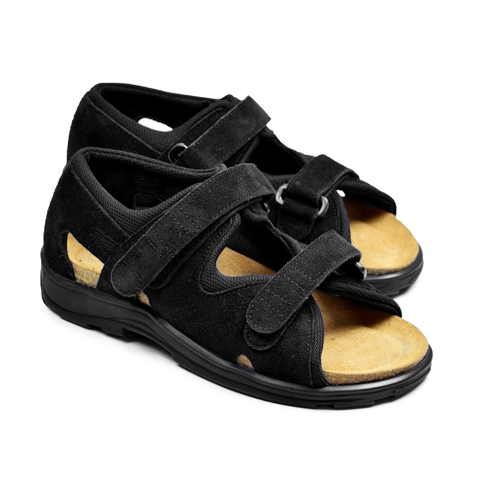 Produktbild 12 - Minfot Sandaler Justi Svart Semsket skinn