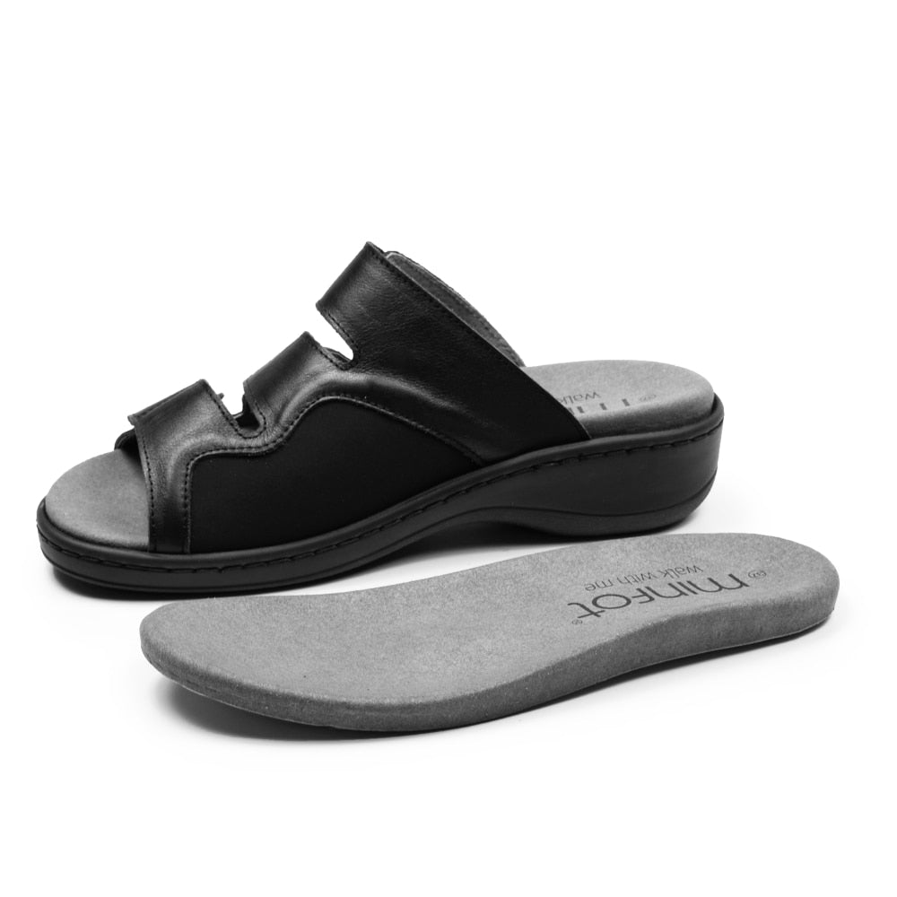 Minfot Dahlia Sandaler Dame Hallux Valgus Svart