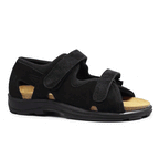 Minfot Sandaler Justi Svart Semsket skinn
