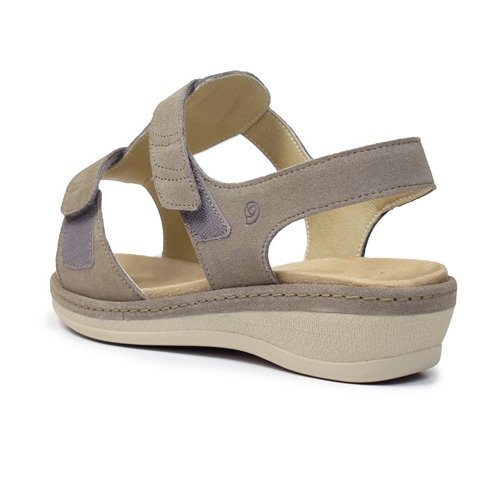 Suave Ekstra Bred Sandal Beige Tenn