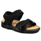 Minfot Sandaler Flex Svart Semsket skinn