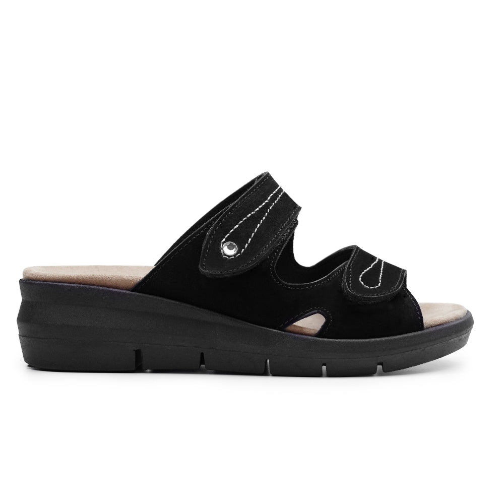 Produktbild 3 - Minfot Sandal Komfort Maira Nubuck Svart