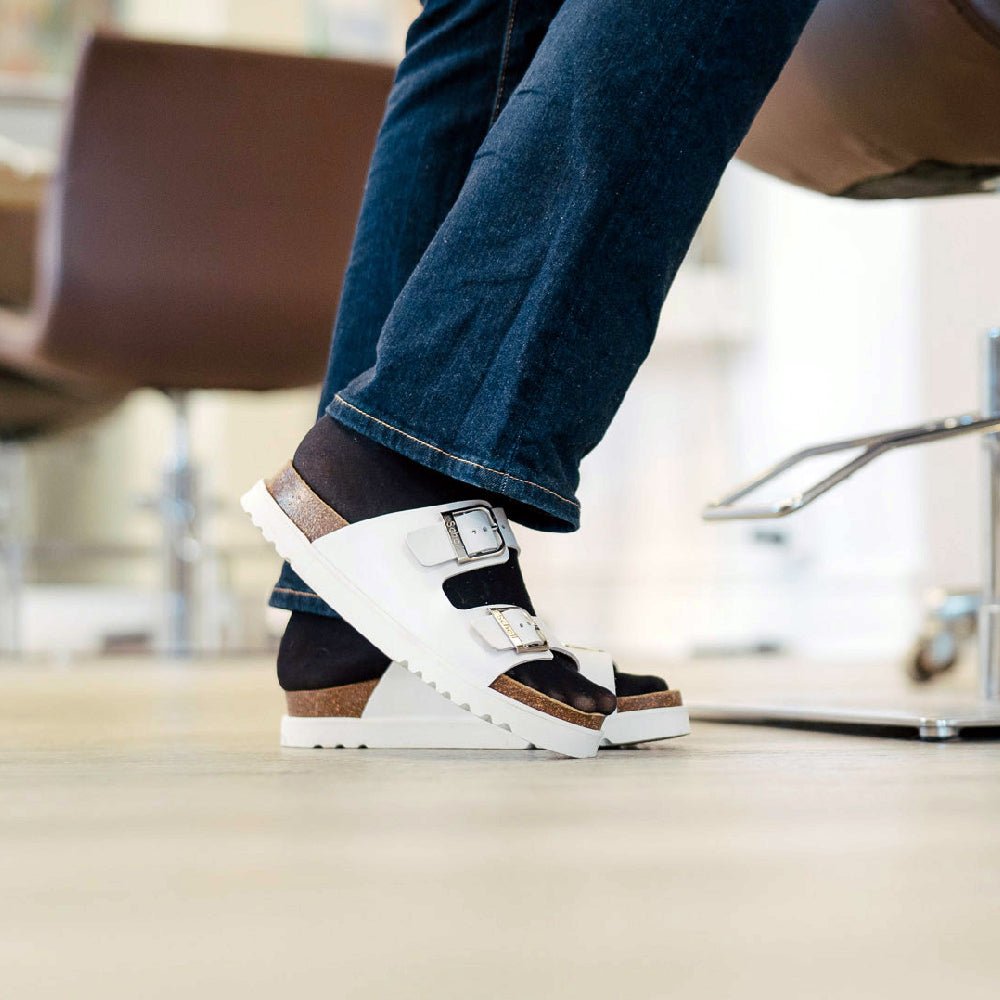 Scholl Sandaler Adapta Ilary Dame Leather Hvit