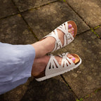 Scholl Sandal Dame Ystad Off-white
