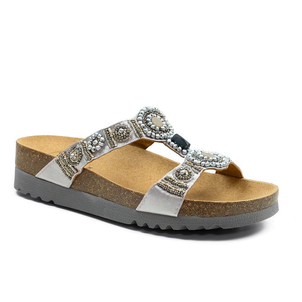 Scholl Sandaler Dame Bioprint Bogota Silver