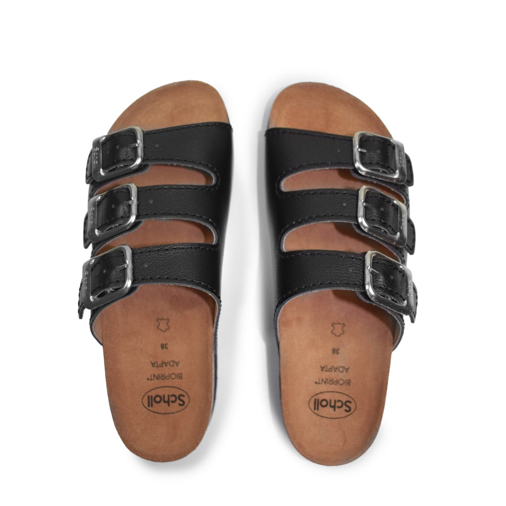 Scholl Sandal Dame Rio Nero Svart