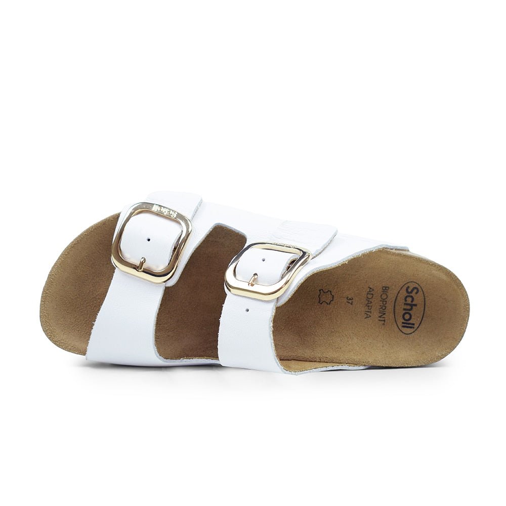 Scholl Sandaler Adapta Ilary Dame Leather Hvit