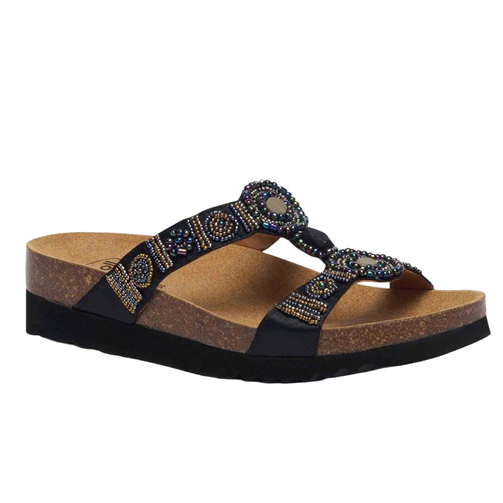 Scholl Sandaler Dame Bioprint Bogota  Svart