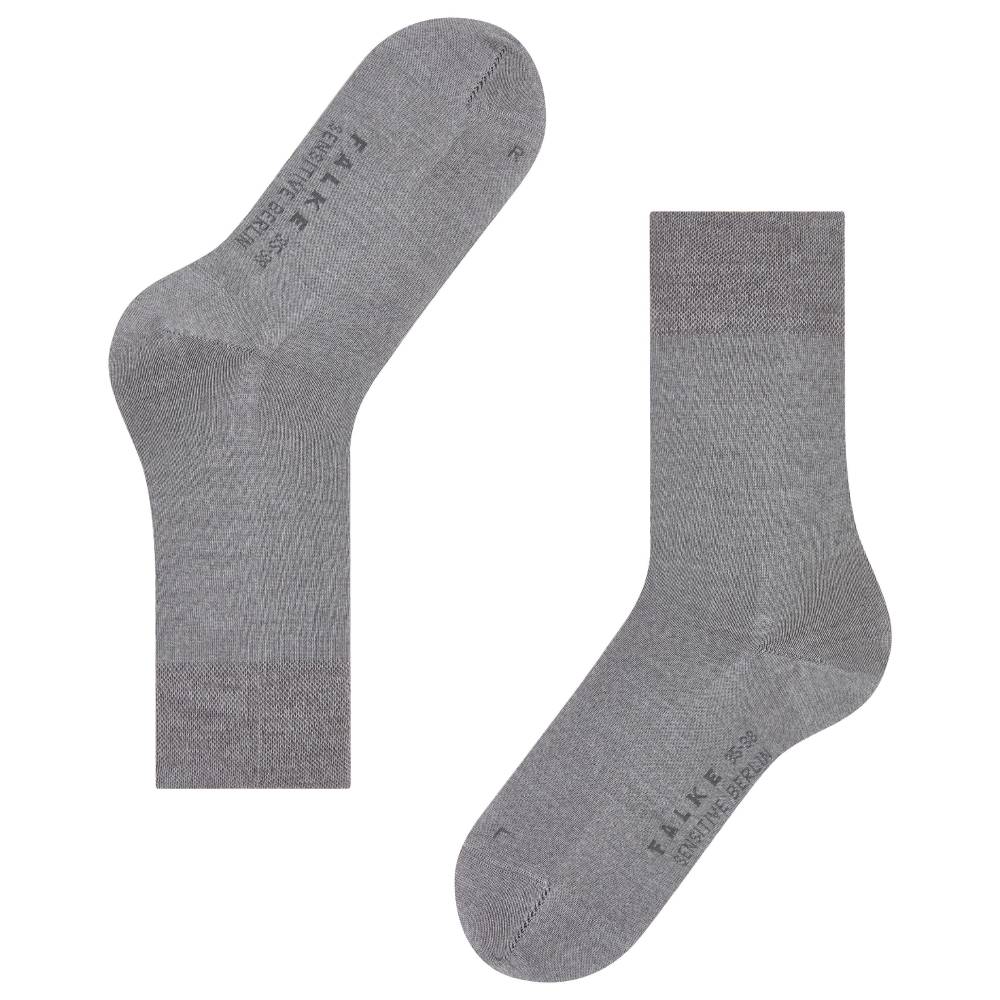 Falke Sensitive Berlin Strømper Dame Ljusgrå Melange 1-pk