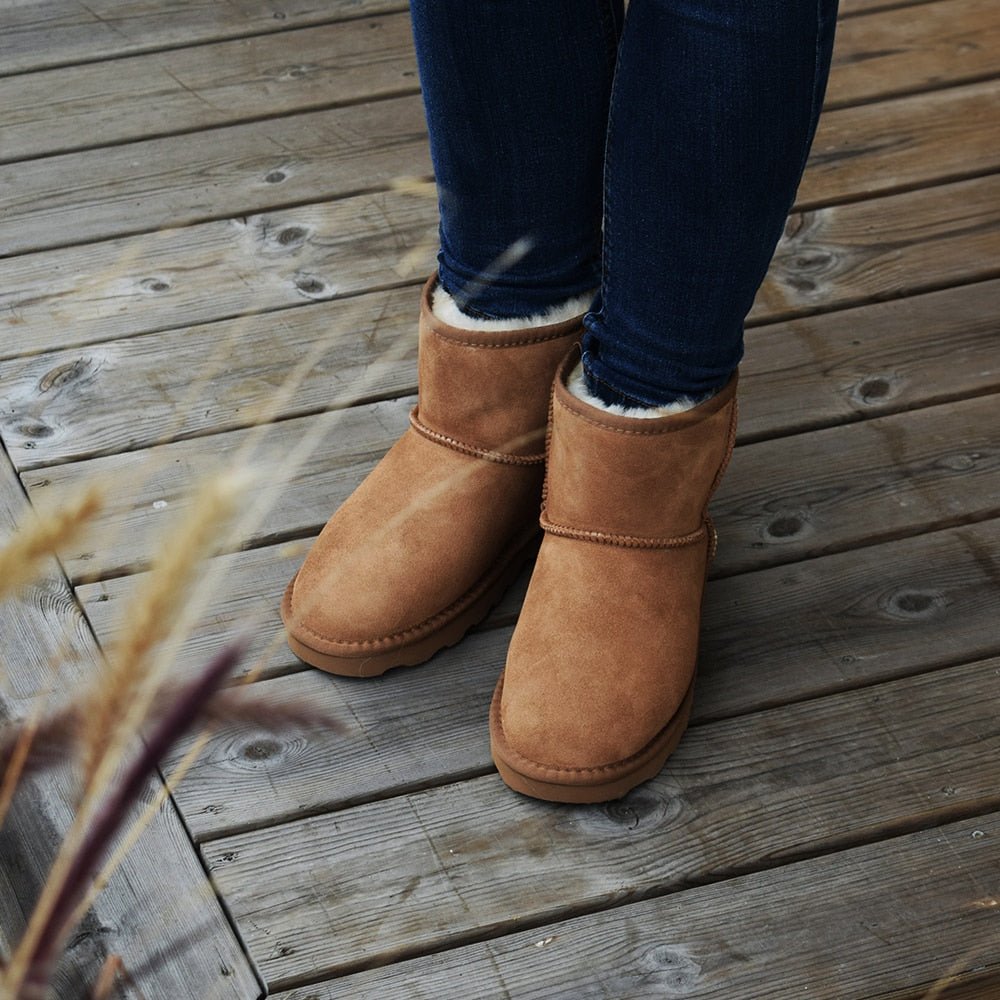 Rugged Gear Støvler Saueskinn Classic Chestnut