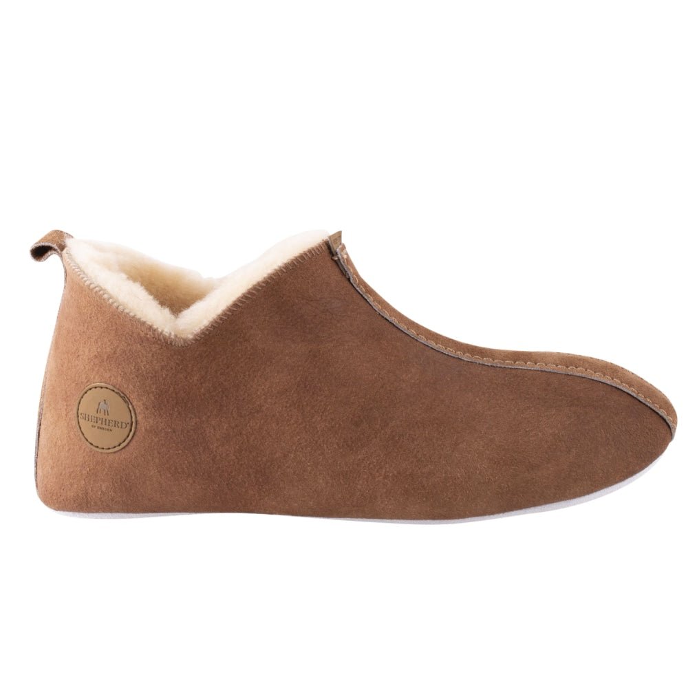 Shepherd Lina Saueskinnstøfler Antique Cognac