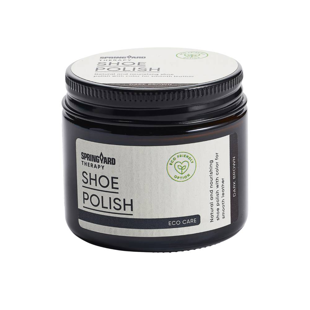 Springyard Shoe Polish Skokrem Lær Mørkebrun