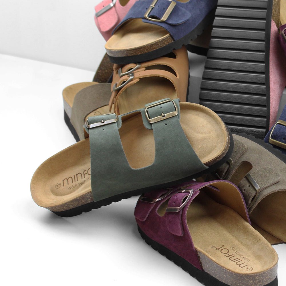 Produktbild 9 - Minfot Sandaler Moa Semsket skinn Grøn