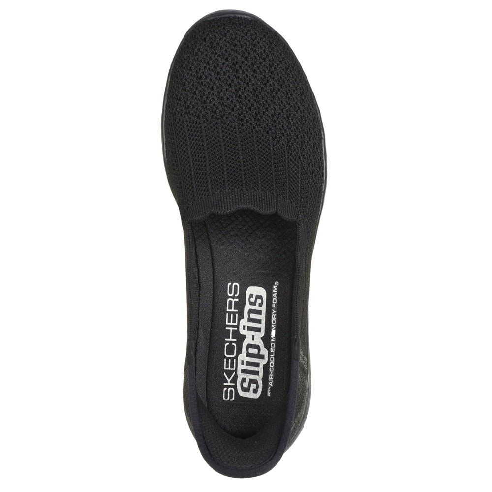 Skechers Seager Ballerinasko Dame Slip-Ins Svart