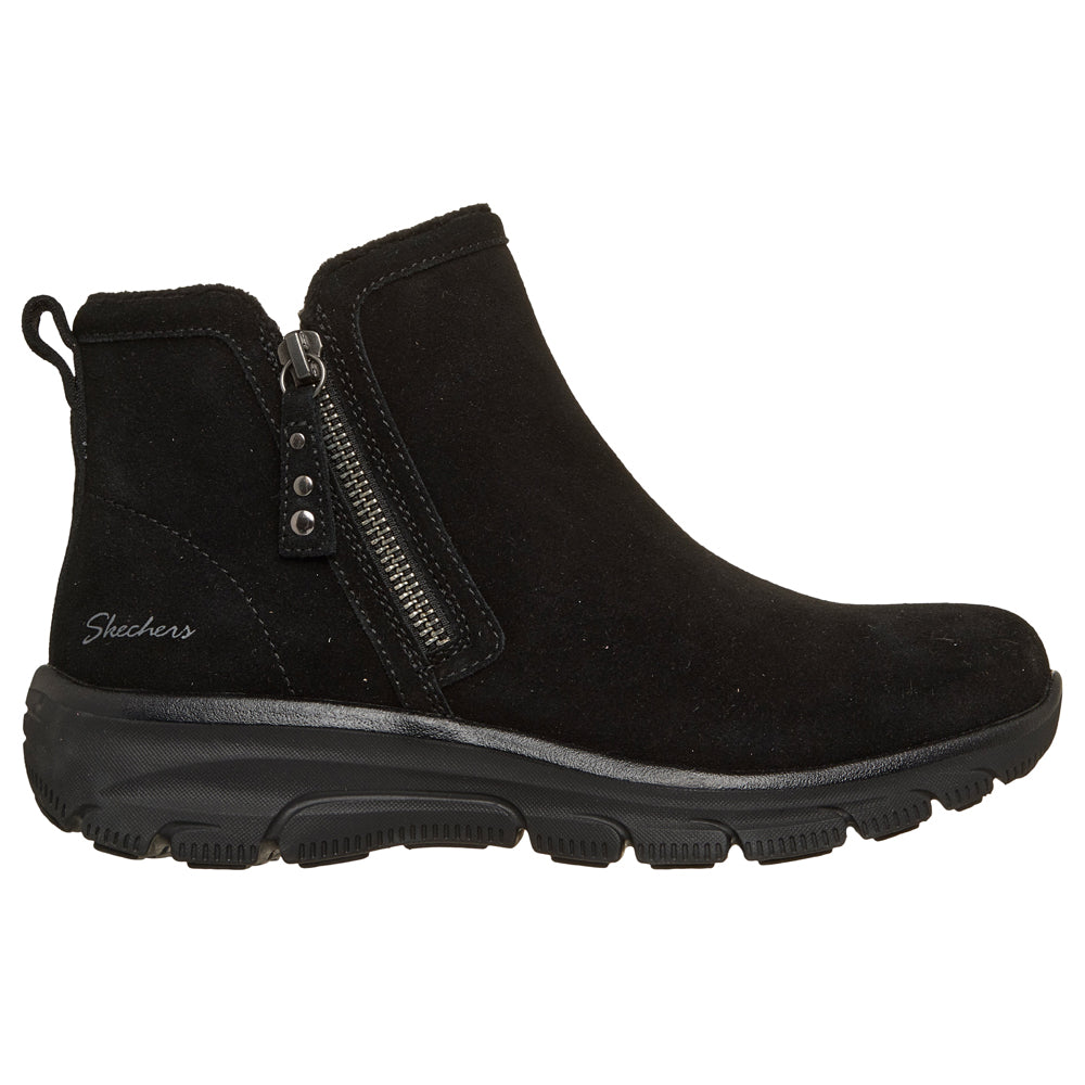 Skechers Easy Going Boots Zip Dame Svart