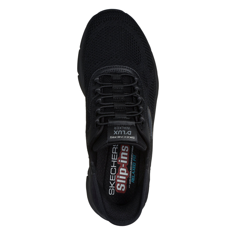 Skechers D Lux Walker 2.0 Sneakers Herre Slip-Ins Svart