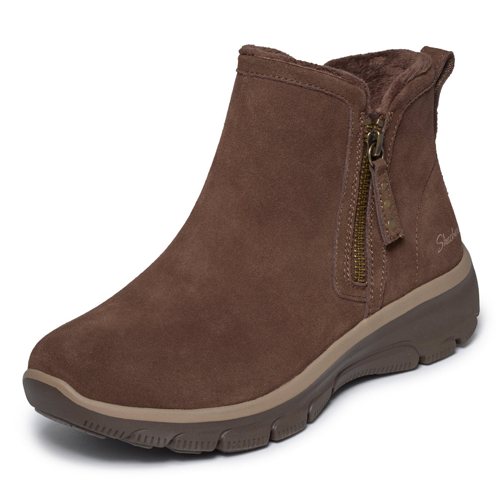 Skechers Easy Going Boots Zip Dame Brun