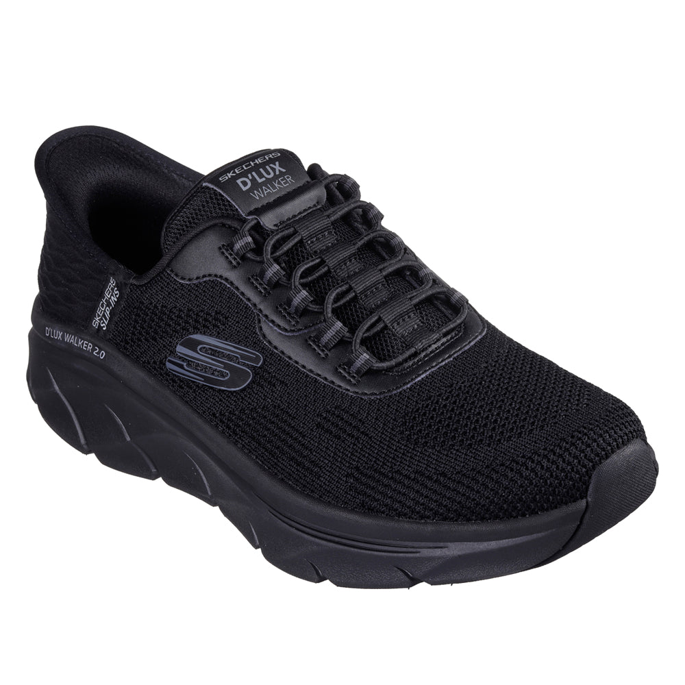 Skechers D Lux Walker 2.0 Sneakers Herre Slip-Ins Svart