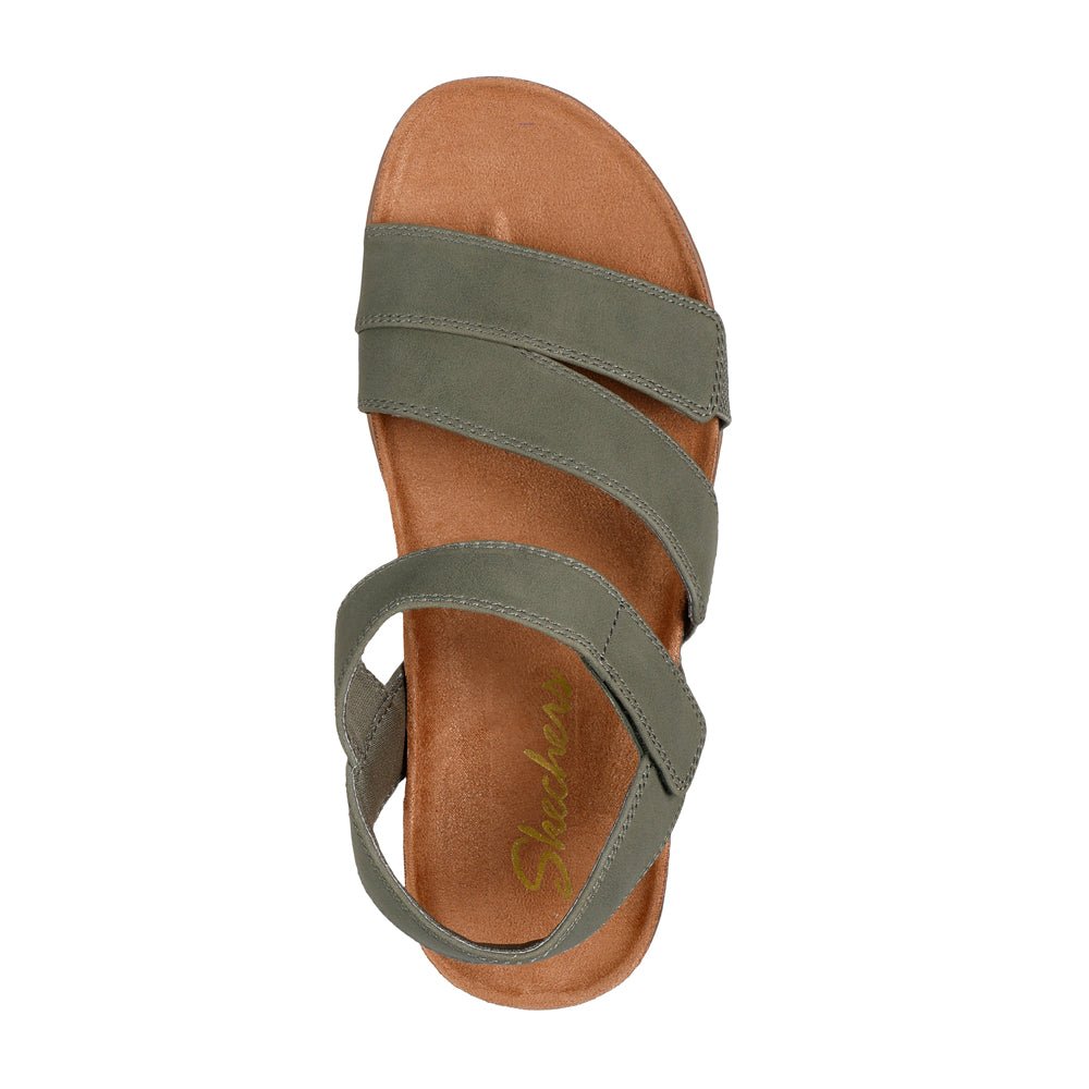 Skechers Sandaler Lifted Comfort Dame Olive