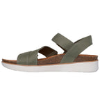 Skechers Lifted Comfort Sandaler Dame Olive