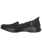 Skechers Seager Ballerinasko Dame Slip-Ins Svart