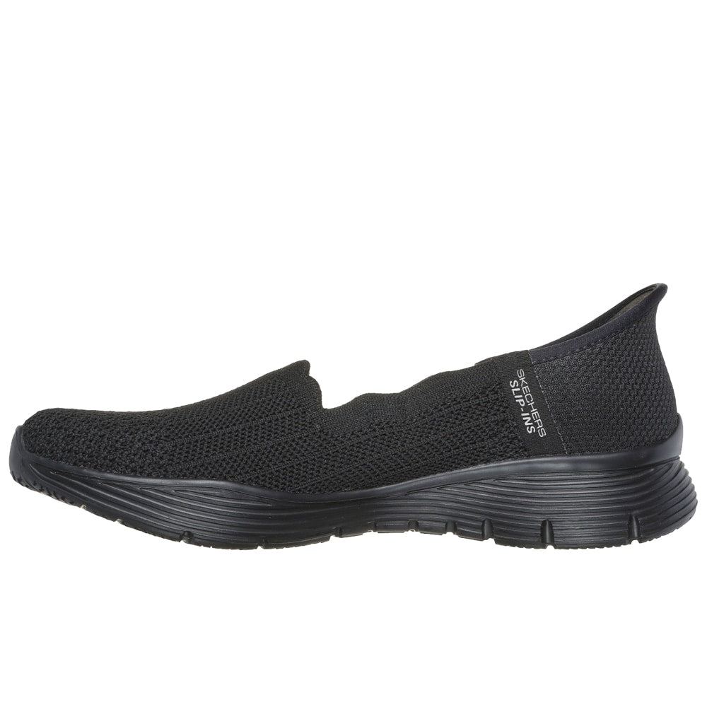 Skechers Seager Ballerinasko Dame Slip-Ins Svart