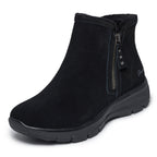 Skechers Easy Going Boots Zip Dame Svart