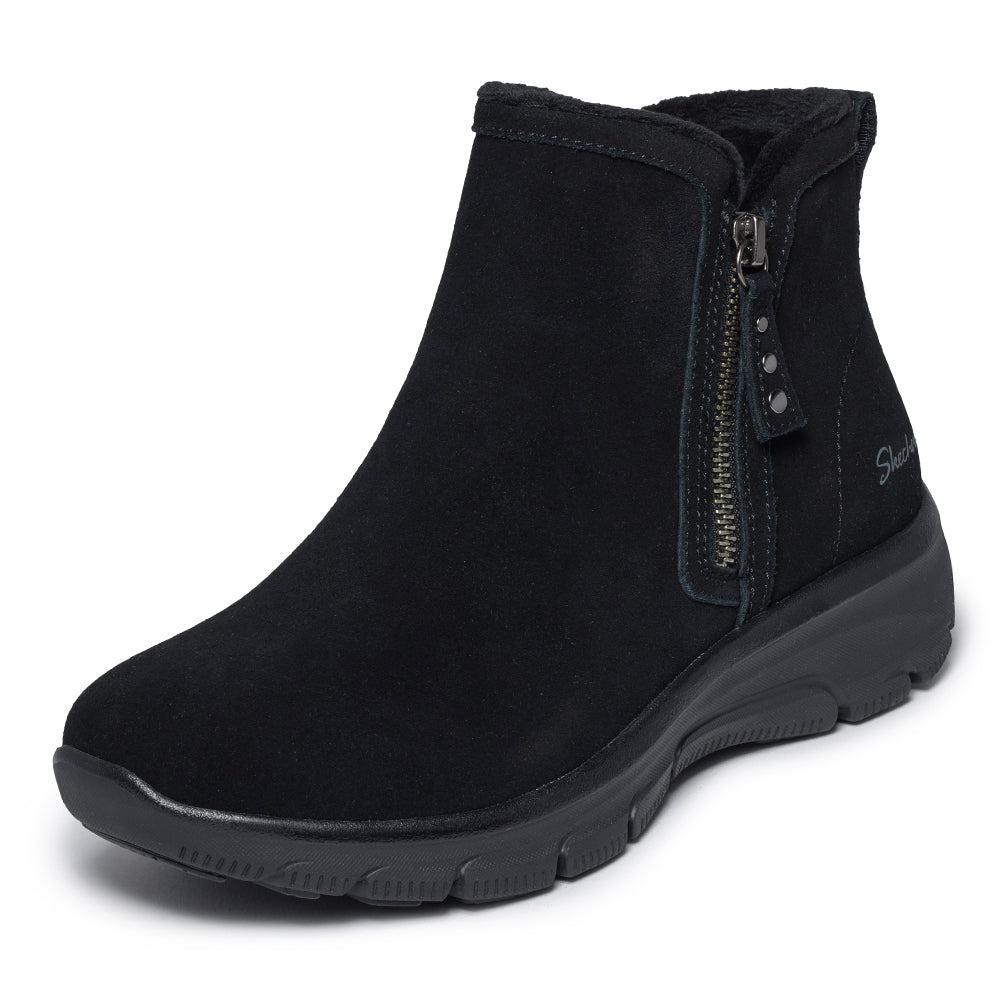 Skechers Easy Going Boots Zip Dame Svart