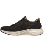 Skechers Cozy Fit Sneakers Dame Slip-Ins Svart Leopard