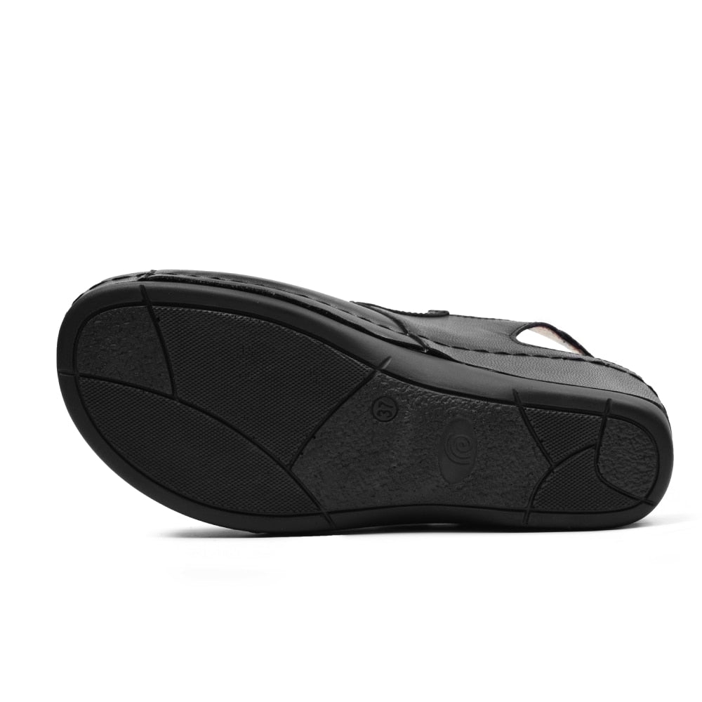 Minfot Sandaler Stretch Iris Hælrem Svart