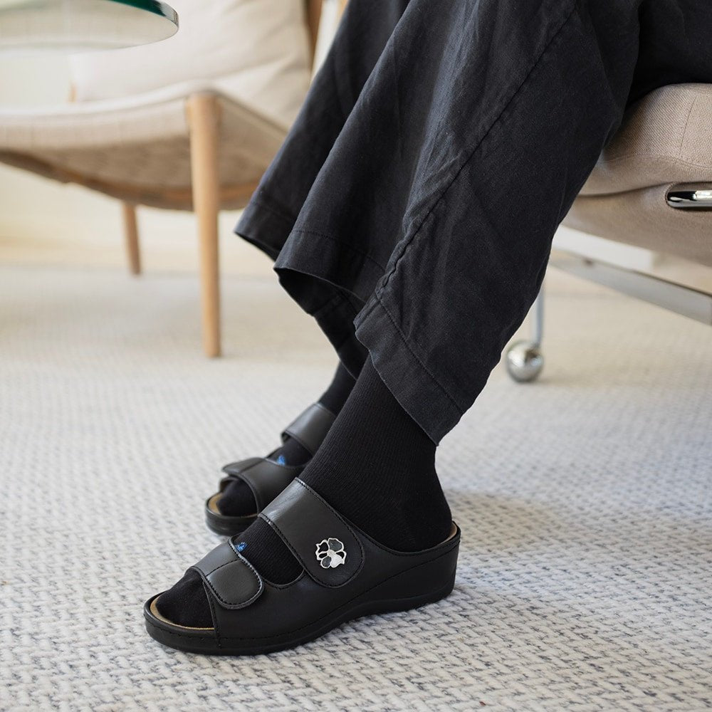 Minfot Sandaler Stretch Petunia Svart