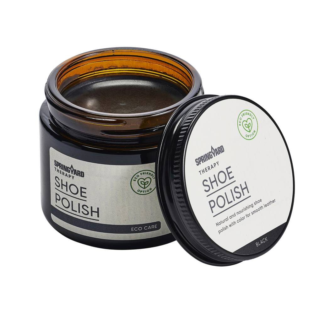 Springyard Shoe Polish Skokrem Lær Svart