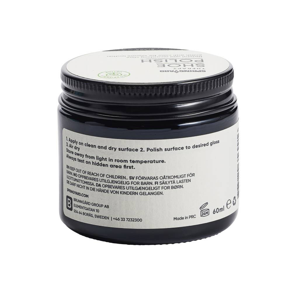 Springyard Shoe Polish Skokrem Lær Svart