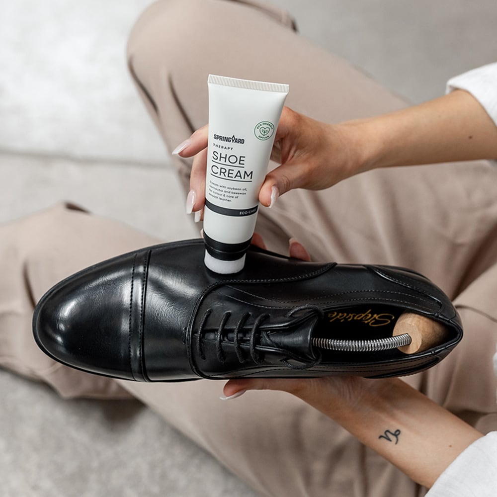 Springyard Skokrem Lær Svart