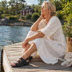 Tellus Sköna Marie Damesandaler Lola Svart