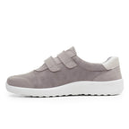 Minfot Way Sneaker Bred Stretch med Borrelåsband Beige