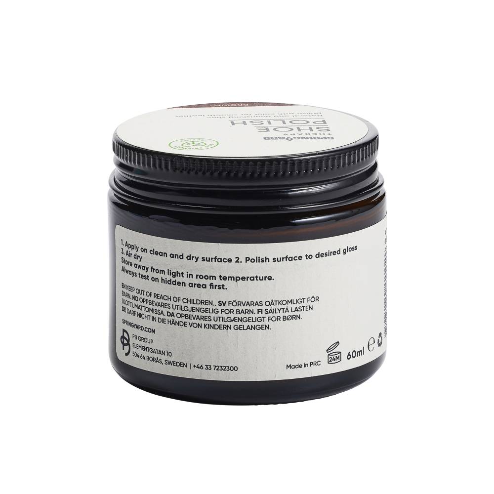 Springyard Shoe Polish Skokrem Lær Brun