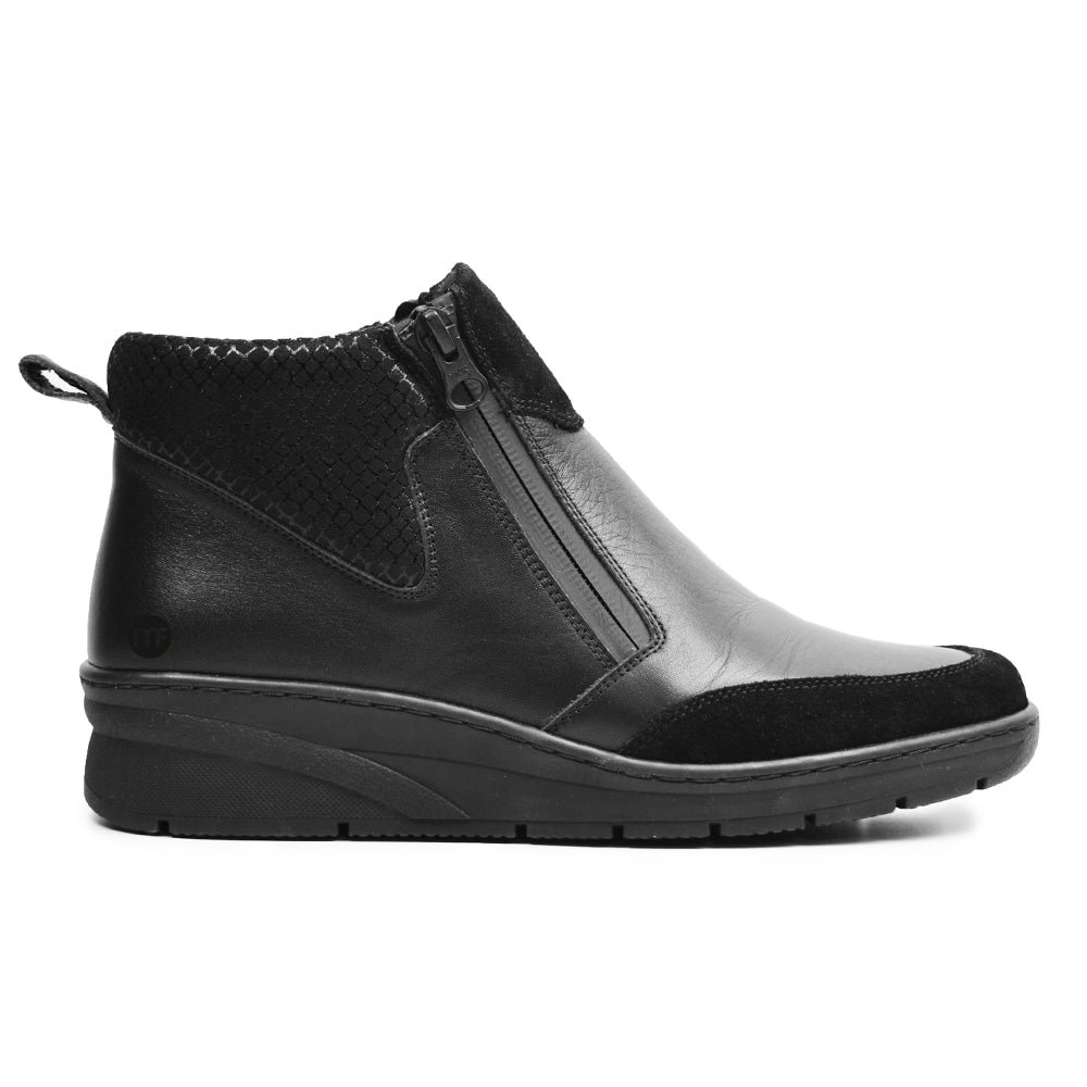 Minfot Hilma Boots med Glidelås TEX-membran Svart