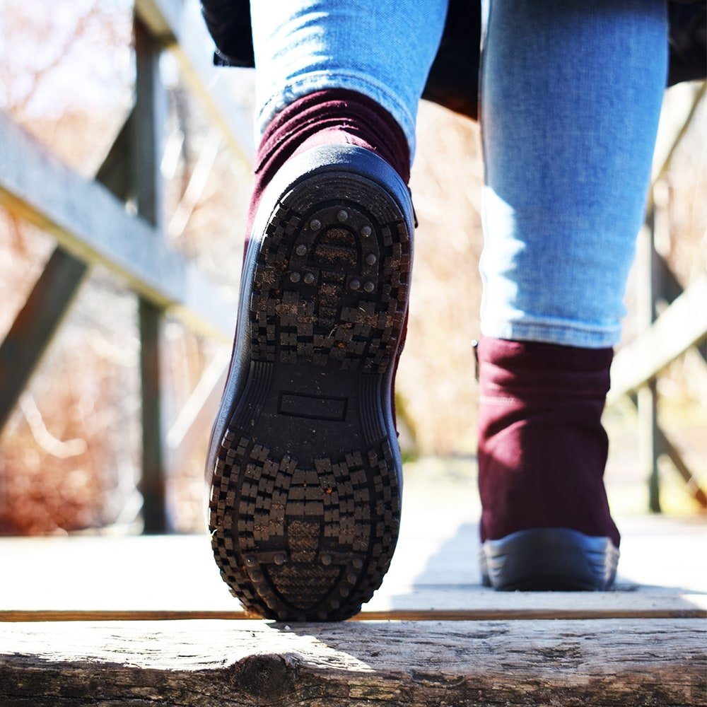 Minfot Boots Nora Semsket skinn Bordeaux
