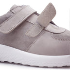 Minfot Way Sneaker Bred Stretch med Borrelåsband Beige