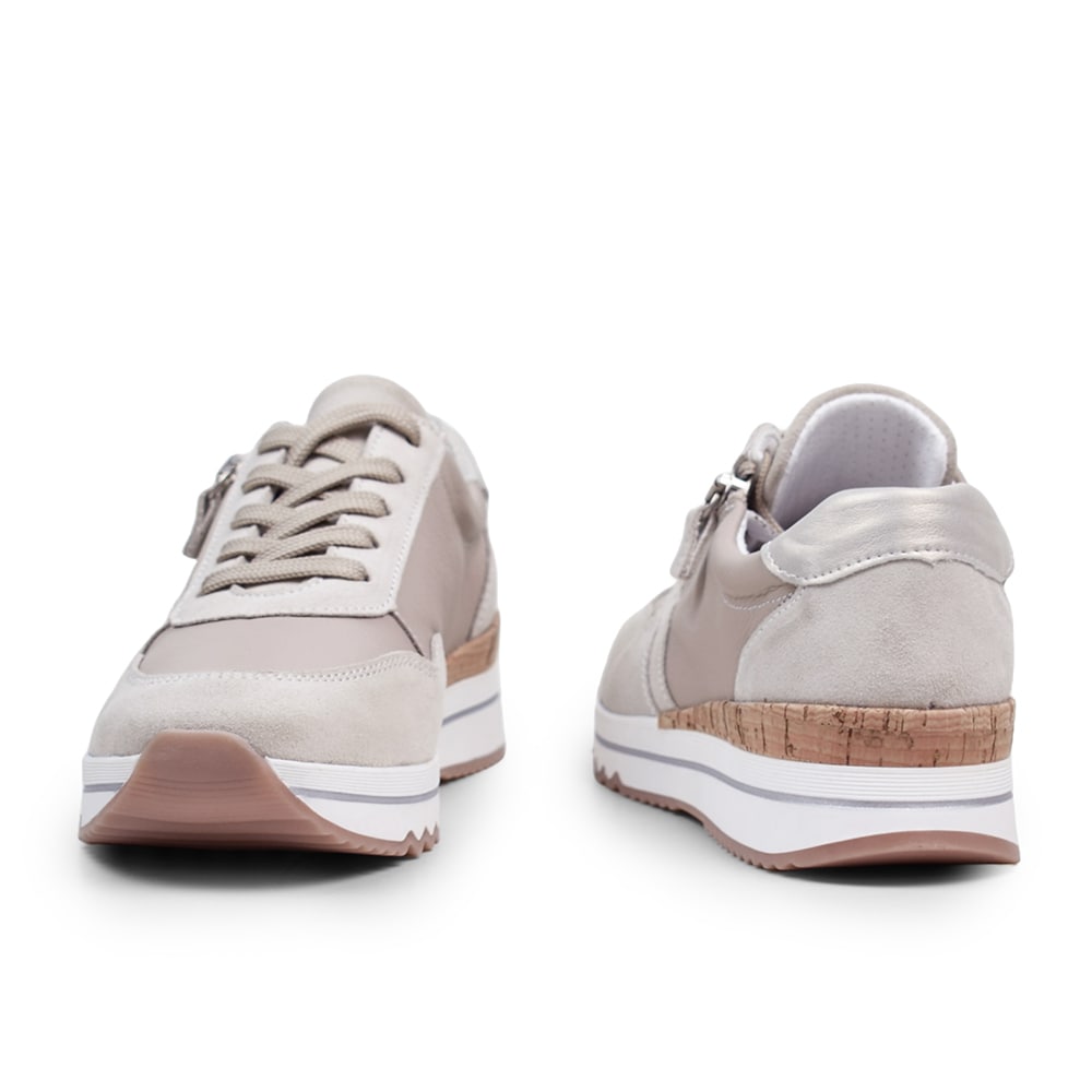 Produktbild 8 - Minfot Alley Sneaker Stretch med glidelås, beige.